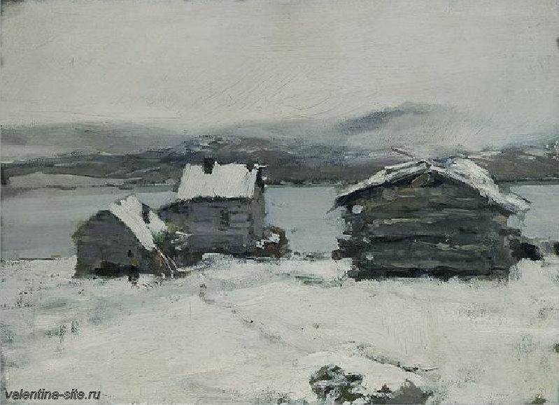 Константин Коровин. Зима в Лапландии. 1894