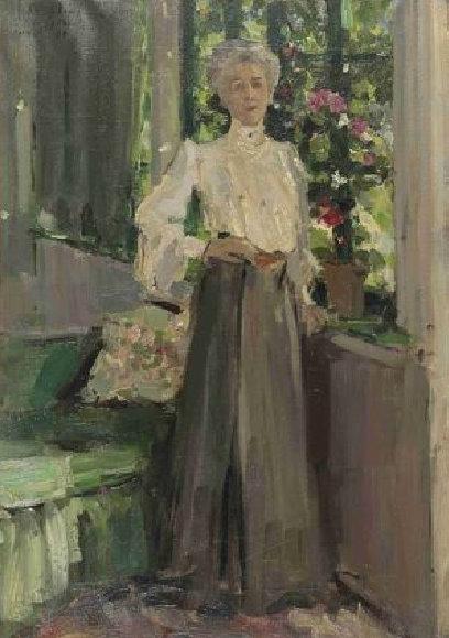 Константин Коровин. Портрет Г.Л.Теляковской. 1905