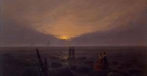 Каспар Давид Фридрих. Восход луны над морем. 1821