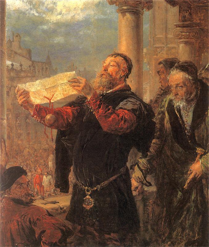 Ян Матейко. Приговор Матейке. 1867