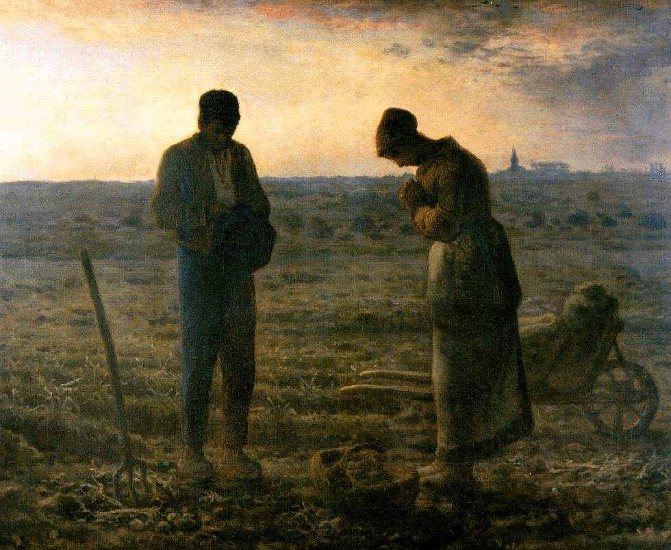 Жан-Франсуа Милле. Анжелюс. Вечерняя молитва. 1857-1859