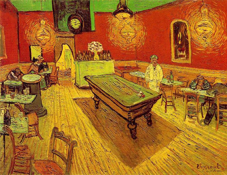 Винсент Ван Гог. Ночное кафе. 1888