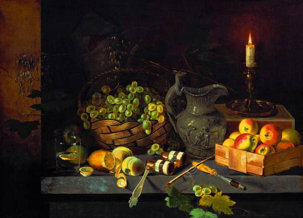 И.Ф.Хруцкий. Натюрморт со свечой. Ок.1839