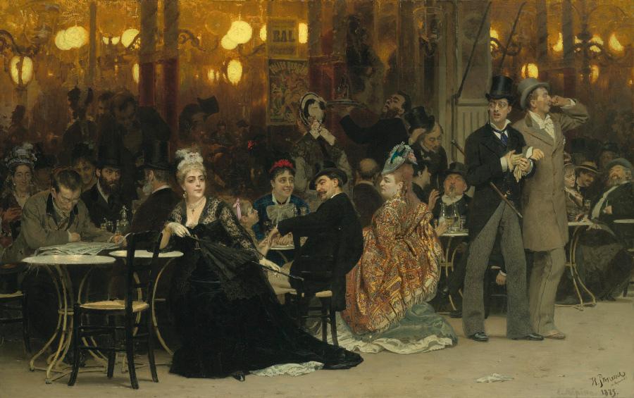 Репин И.Е. Парижское кафе 1874-1875