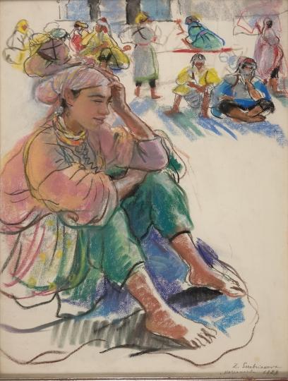 Сидящая марокканка. 1928