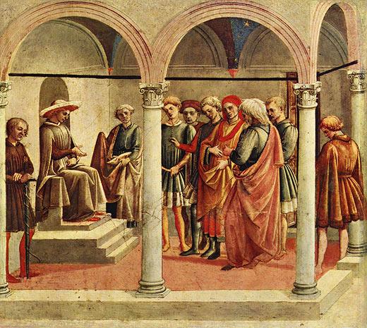 Пезеллино. Гуальтьери и граждане Салуццо. Около 1445-1450