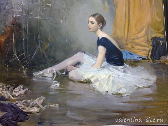 Алдошин М.В. Портрет артистки балета. Дипломная работа 2004г.