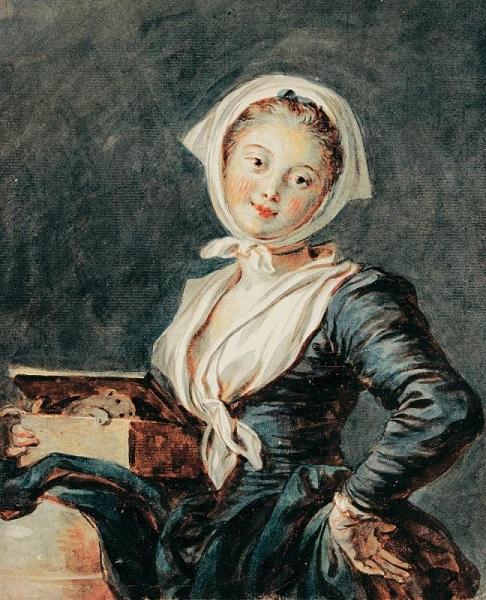 Жан-Оноре Фрагонар. Девушка с сурком. 1780-е