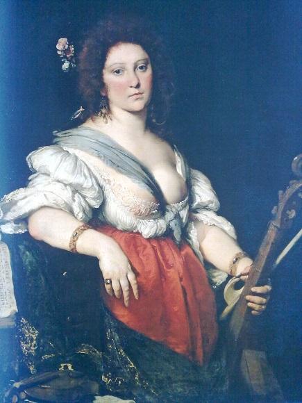 Бернардо Строцци. Женщина с виолой да гамба. 1635. Художественное собрание Дрездена